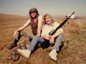 Terry English and #Lemmy - this pic is of them on Bodmin Moor